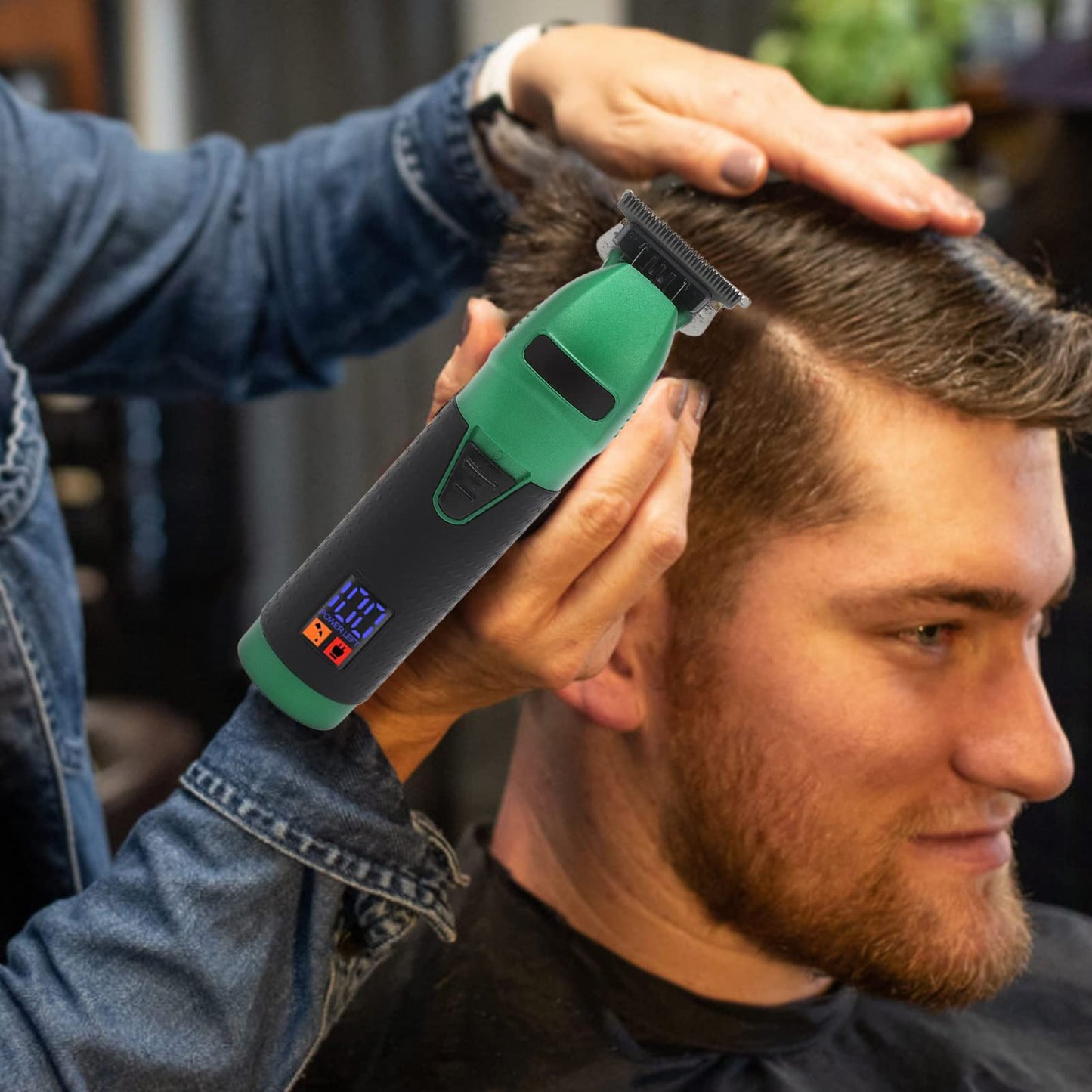 Electric Hair Clippers for Men Cordless Barber Clippers, Rechargeable Hair Cutting Trimmer with Large LED Display and High Performance Electric Beauty and Personal Care Sorandy