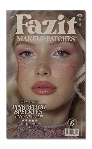 Fazit Makeup Patches - Pink Witch Speckles - Glow Up Make-Up Patches - Cute Glitter Makeup Accessories for Women - Cosmetic Glitter for Face Beauty & Personal Care Fazit