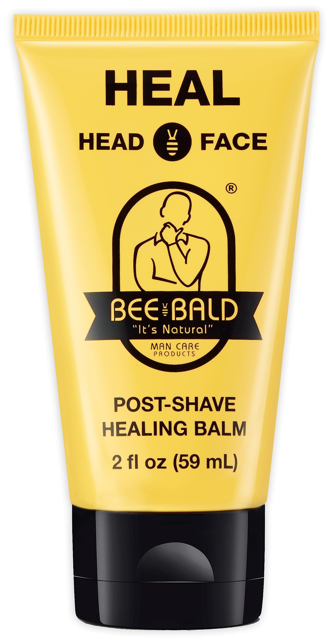 Bee Bald HEAL Aftershave for Men Healing Balm, Immediately Calms & Soothes Damaged Skin, Treats Bumps, Redness, Razor Burn & Other Shaving Irritations Beauty and Personal Care Bee Bald
