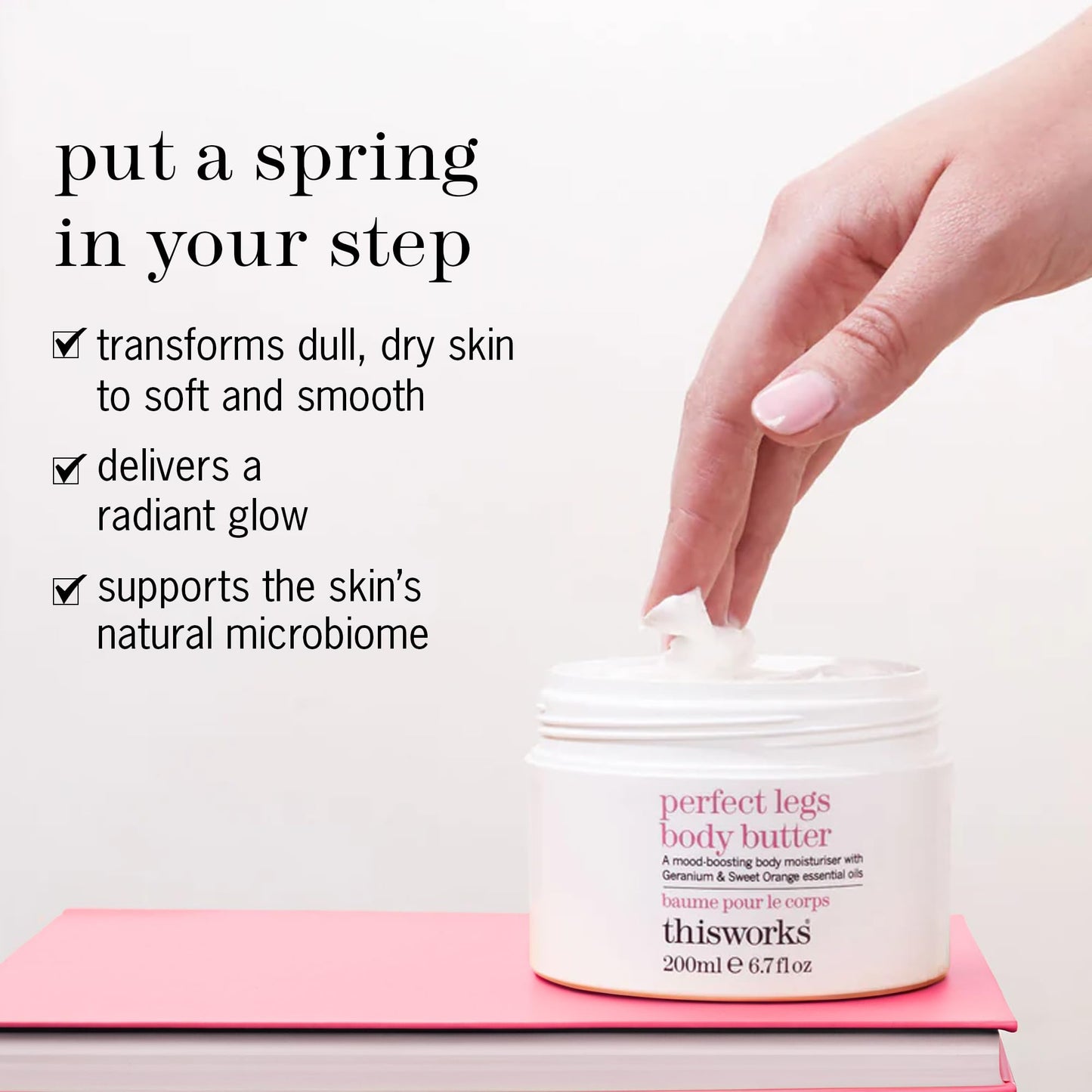 THISWORKS Perfect Legs Body Butter - Deeply Hydrating Body Cream with Hyaluronic Acid, Shea Butter & Hemp Extract - Nourishing, Moisturizing Beauty & Personal Care THISWORKS