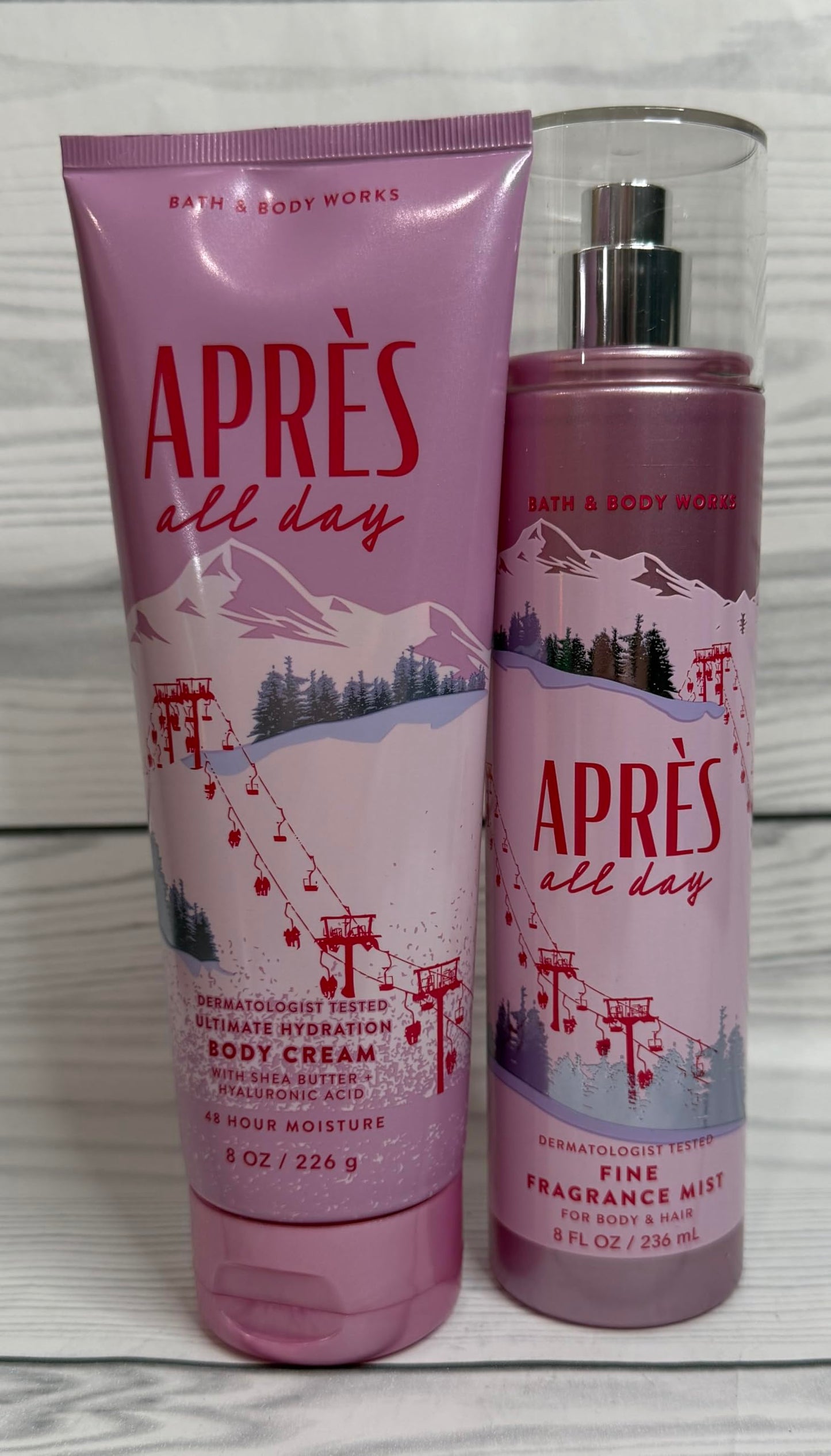 Bath & Body Works Womens Après All Day Body Cream and Fine Fragrance Mist 2 Piece Set Beauty and Personal Care Bath & Body Works