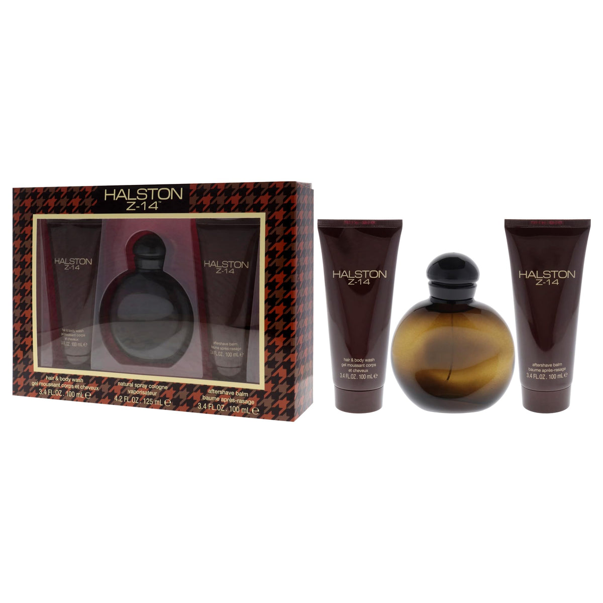 Halston Z-14 by Halston for Men - 2 Pc Gift Set 4.2oz EDC Spray, 3.4oz After Shave Balm, 3.4oz Hair and Body Wash Beauty & Personal Care HALSTON
