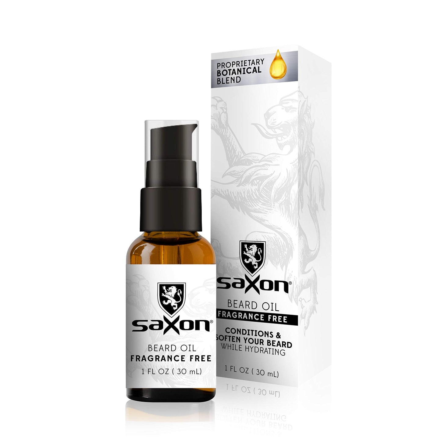 Saxon Beard Oil, Fragrance Free Beauty & Personal Care Saxon