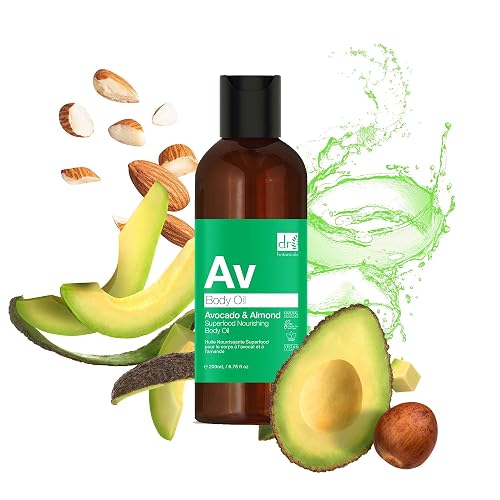 Dr Botanicals Avocado & Almond Superfood Nourishing Body Oil 6.76 Fl Oz/200ml Beauty & Personal Care Dr Botanicals