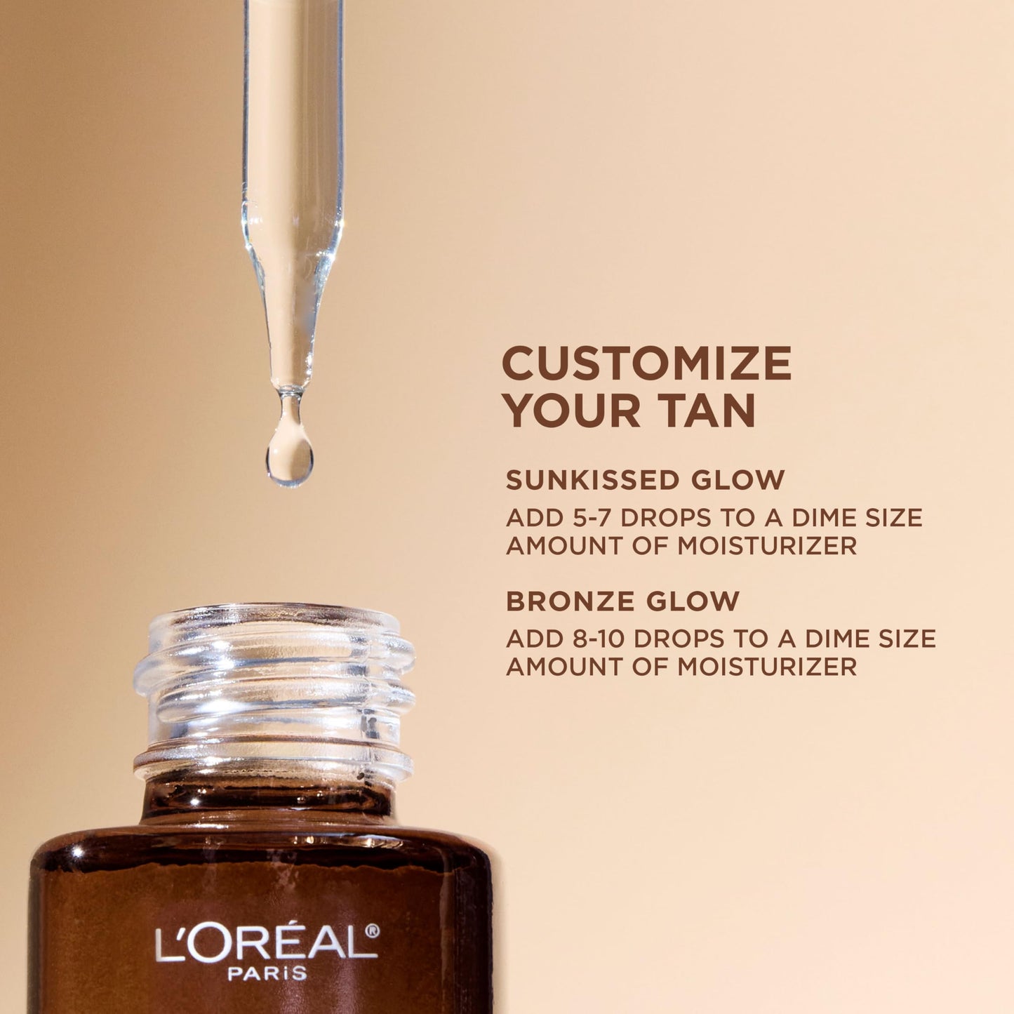 L'Oreal Paris Sublime Bronze Self Tanning Facial Drops with Hyaluronic Acid, Gradual Tan, Fragrance-Free, 1 fl. Oz Beauty & Personal Care L'Oreal Paris