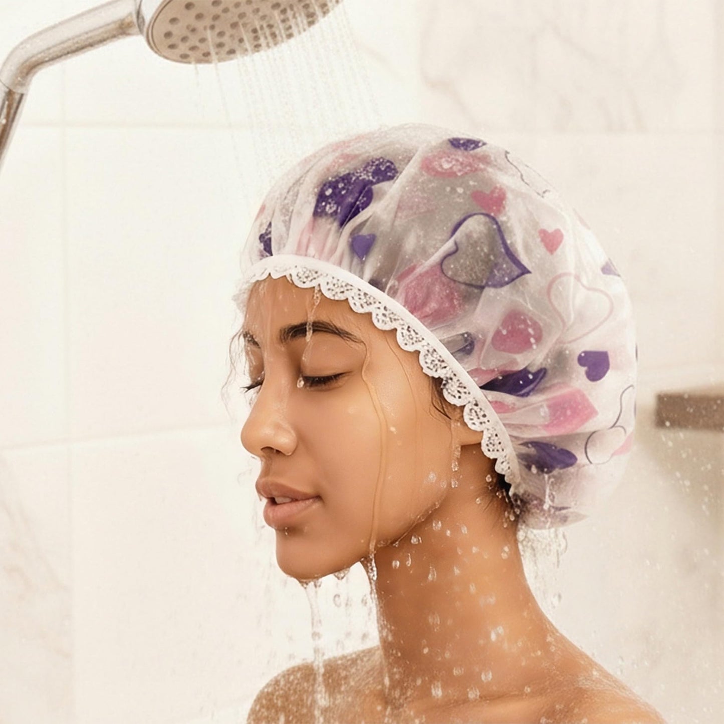 LJY 13 Pieces Assorted Shower Caps Elastic Waterproof Plastic Bathing Salon Hair Cap Lady Salon Hat Beauty & Personal Care LJY