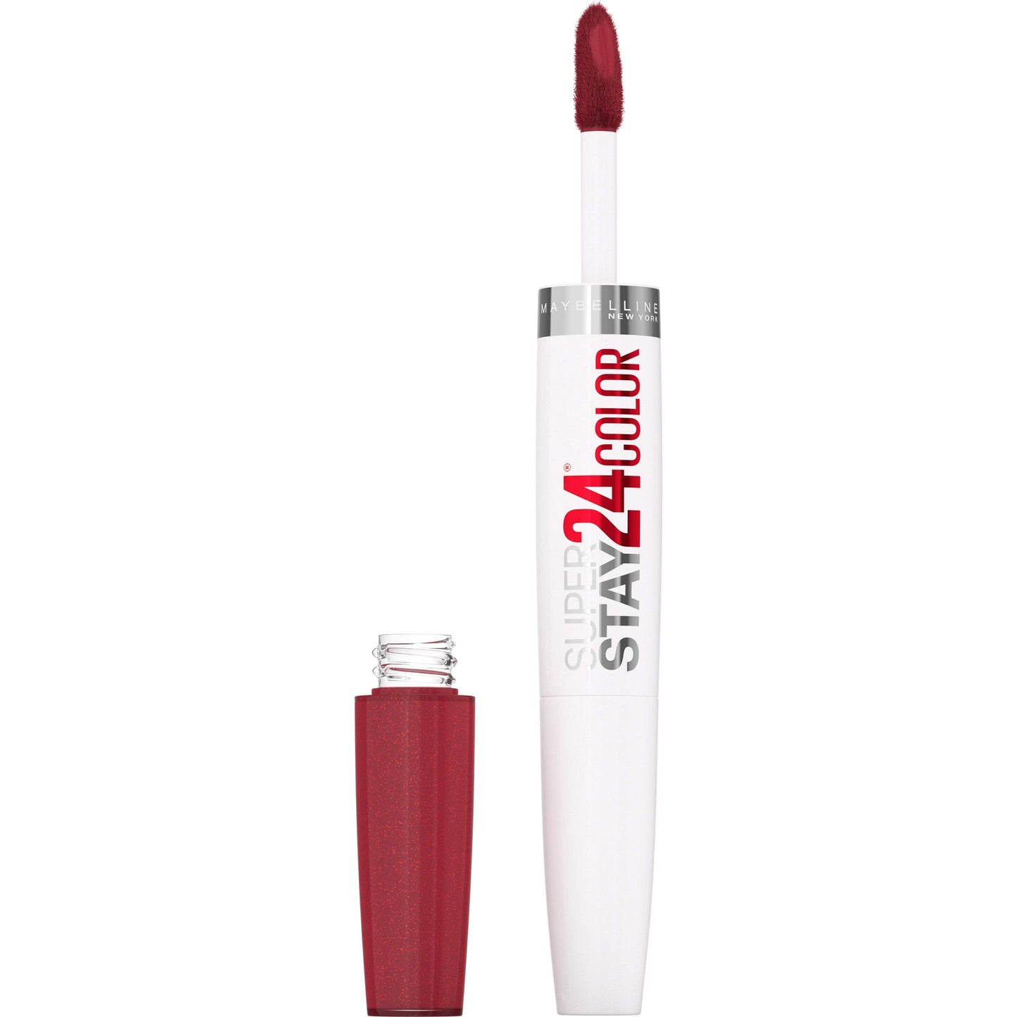MAYBELLINE Super Stay 24 2-step Long Lasting Liquid Lipstick and Lip Balm, 930 City Ablaze, 1 count Beauty & Personal Care MAYBELLINE