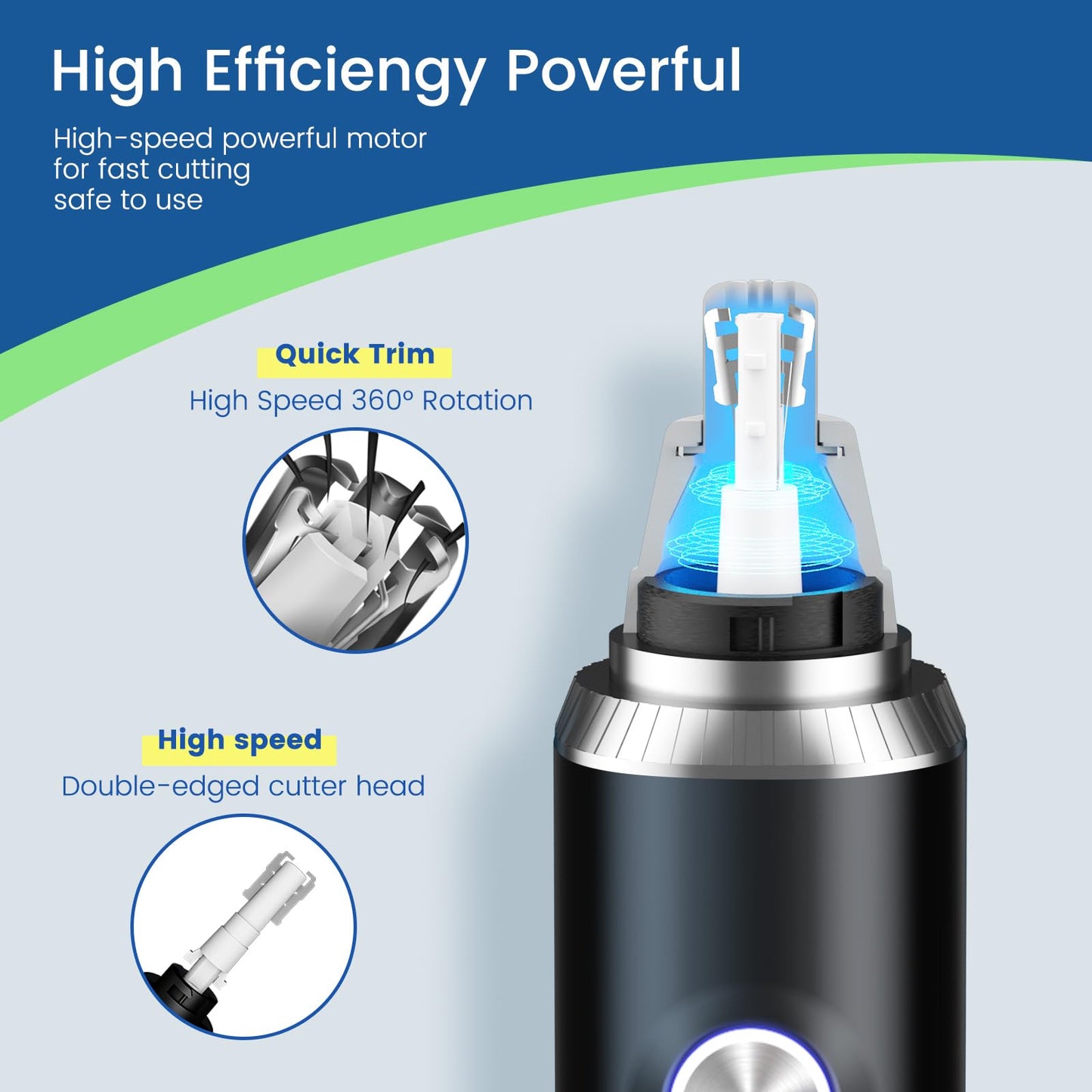 Ear and Nose Hair Trimmer for Men Women, 2026 Professional Painless USB Rechargeable Eyebrow & Facial Hair Trimmer, 13,000 RPM Precision Tool Beauty and Personal Care Yinowt