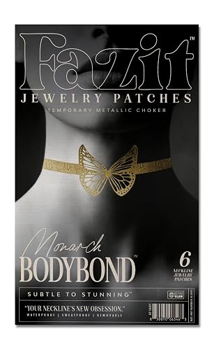 Fazit Makeup Patches - Monarch Bodybond - Glow Up Make-Up Patches - Cute Glitter Makeup Accessories for Women - Cosmetic Body Glitter Beauty & Personal Care Fazit