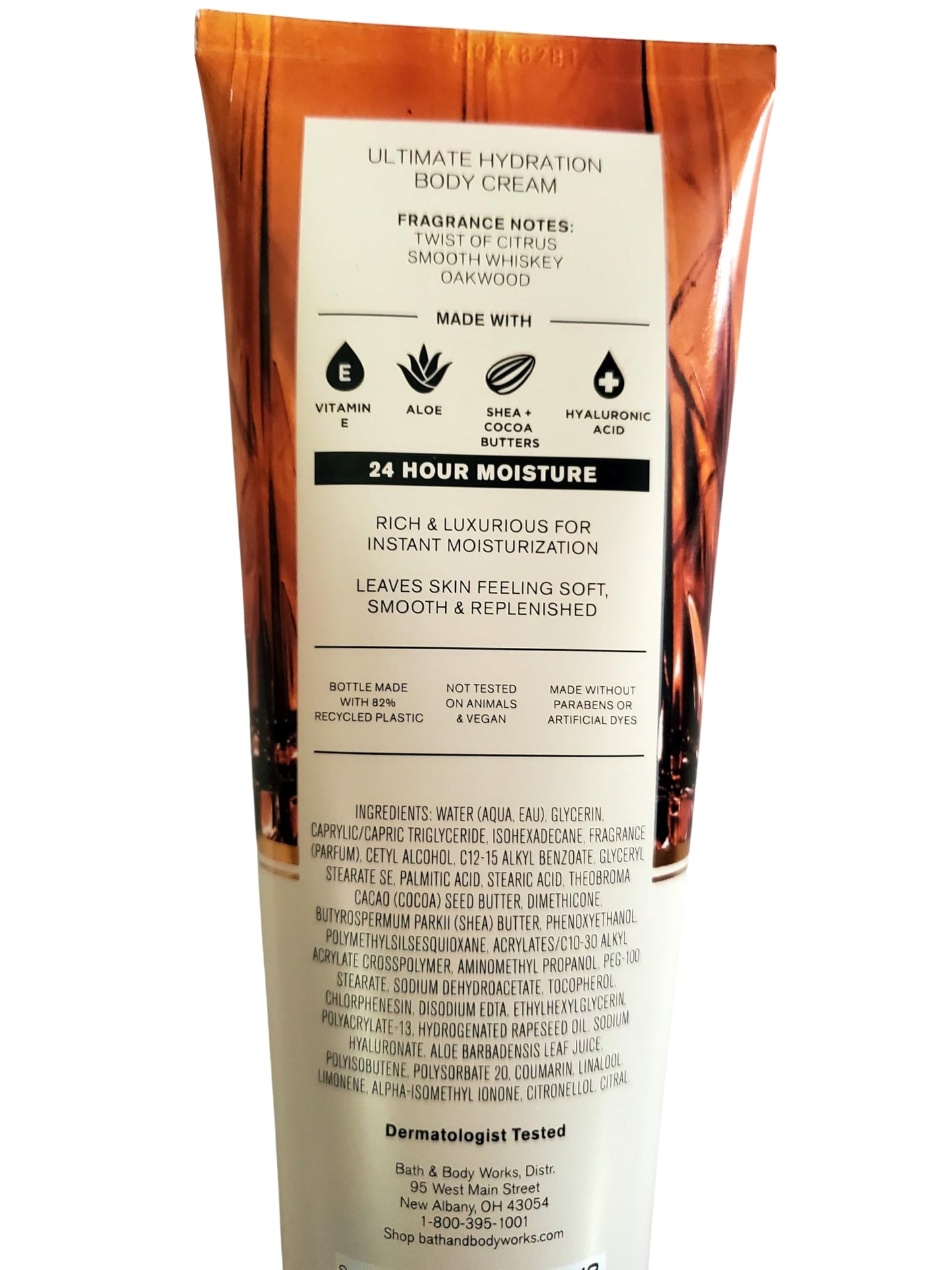 Bath & Body Works Men's Whiskey Toast Ultimate Hydration Body Cream and 3-in-1 Body and Face Wash 2 Piece Set Beauty & Personal Care Bath & Body Works