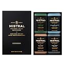 Mistral Men’s Luxury Bar Soap for Men | Gift Set (4 x 8.8 oz) - Cypress Oak, Cedarwood Marine, Teak Wood, Black Amber | Moisturizing, Triple-Milled Beauty & Personal Care Mistral