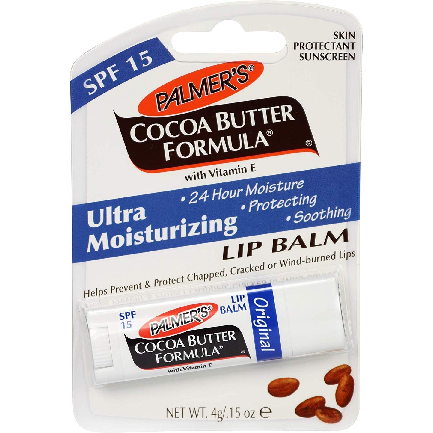 Palmer's Cocoa Butter Formula Lip Balm - Softens and Smooths with Vitamin E, 48-Hour Moisture, 4g / 0.15 oz Beauty and Personal Care Palmer's