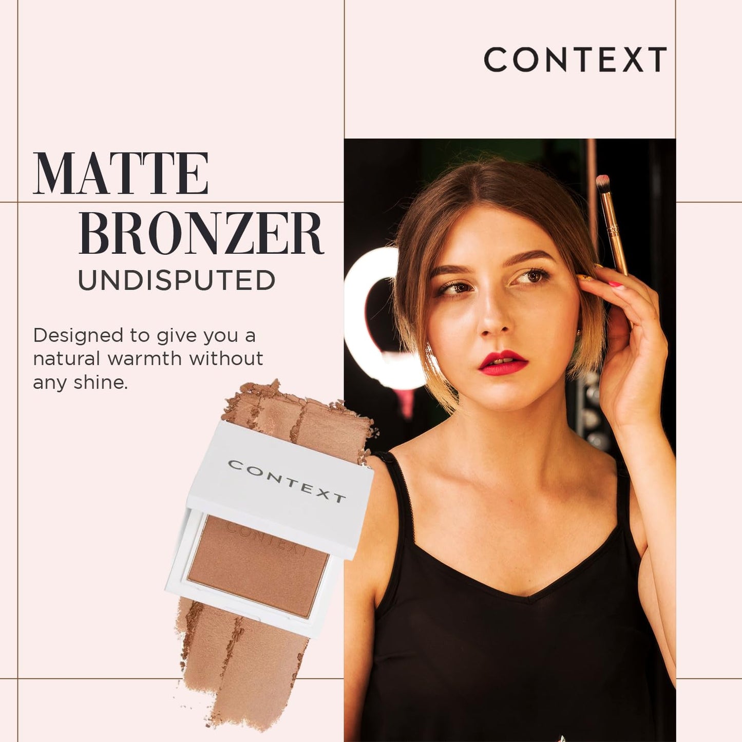Context Skin Matte Bronzer Powder for Face - Vegan & Cruelty Free Bronzer Makeup, Long Lasting Buildable Coverage & Sun Kissed Matte Finish, Blendable Beauty & Personal Care CONTEXT SKIN