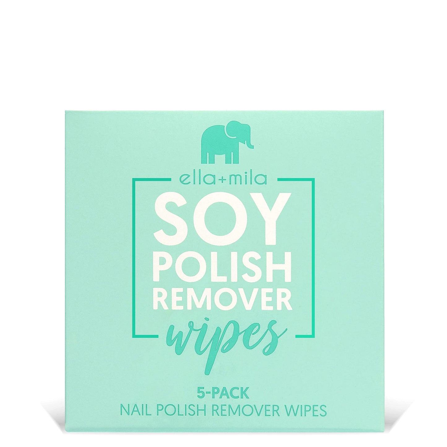 ella+mila Soy Nail Polish Remover Wipes - Non-Acetone, Non-Toxic Fingernail Polish Remover Pads - Travel Size, Individually Wrapped, Lint Free Beauty & Personal Care ella+mila