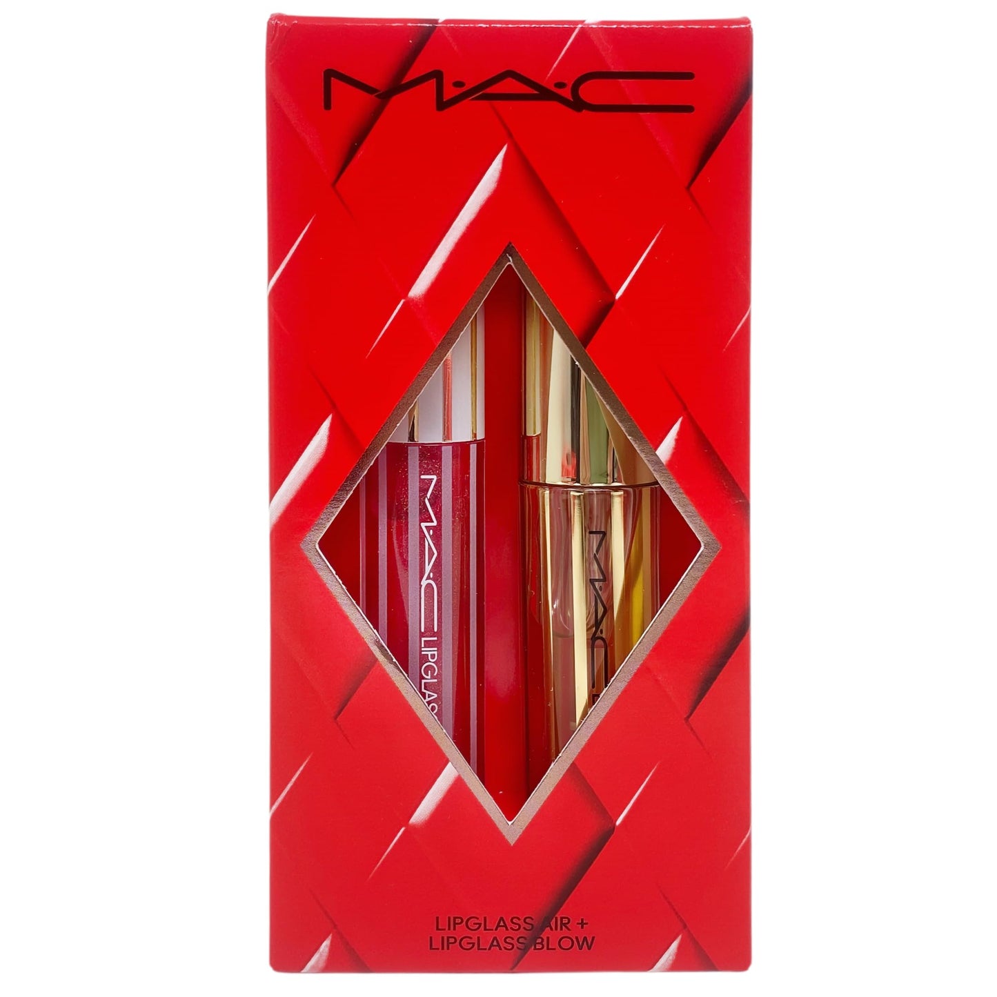 MAC M·A·C Cosmetics Holiday Exclusive Blowing Air Kisses Glossy Lip Duo - Sweet Stuff/Ginger Zinger Beauty & Personal Care MAC