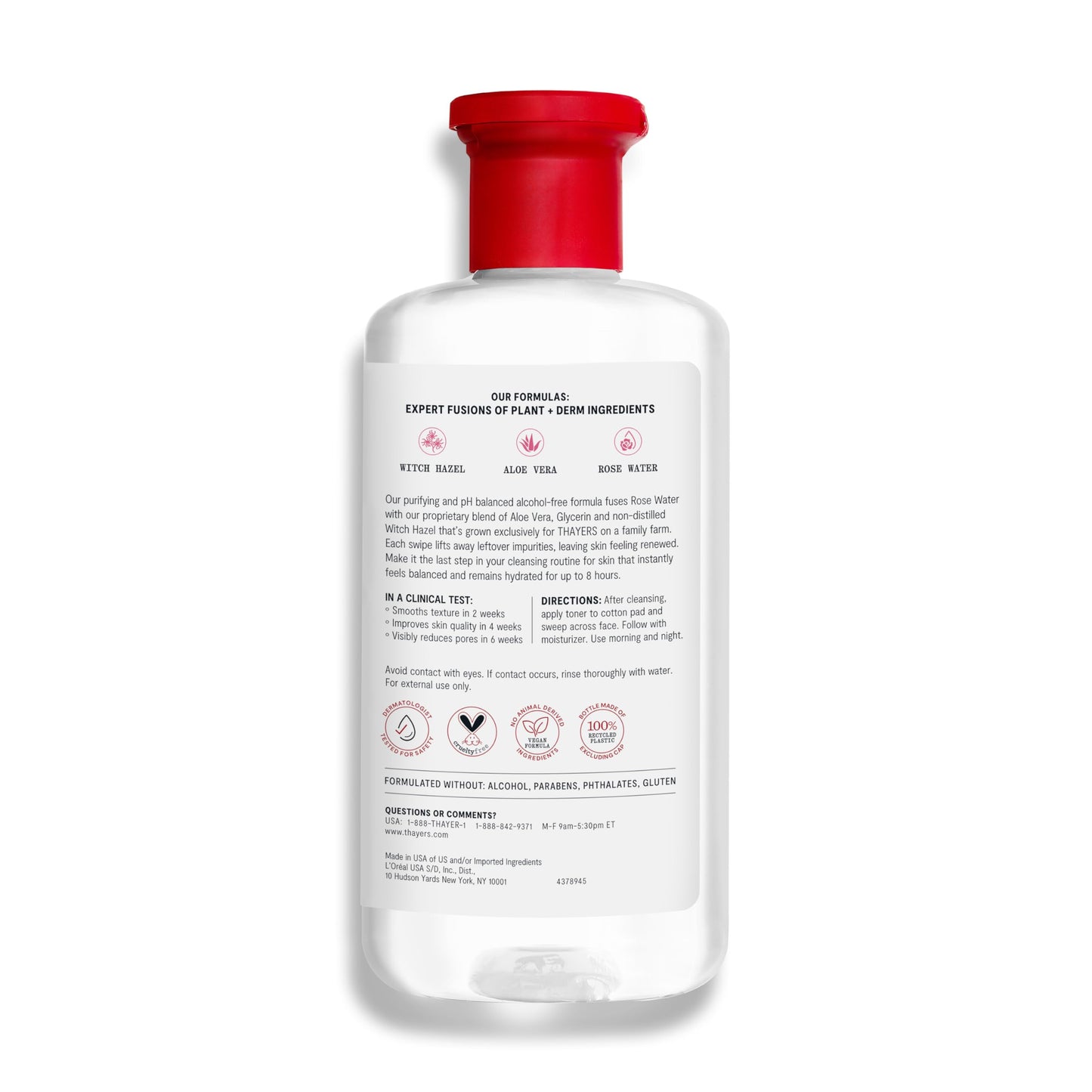THAYERS Rose Petal Witch Hazel Facial Toner, Default Beauty & Personal Care THAYERS