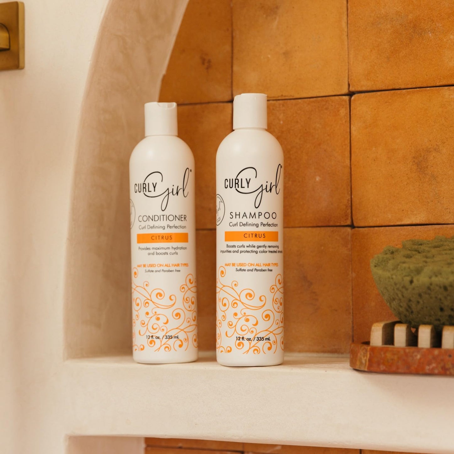 Curly Girl Curl Hair Shampoo Conditioner Set 12 oz Bottles Curly Girl Method Approved Curly Girls Hair Care Frizz Control Beauty & Personal Care Curly Girl