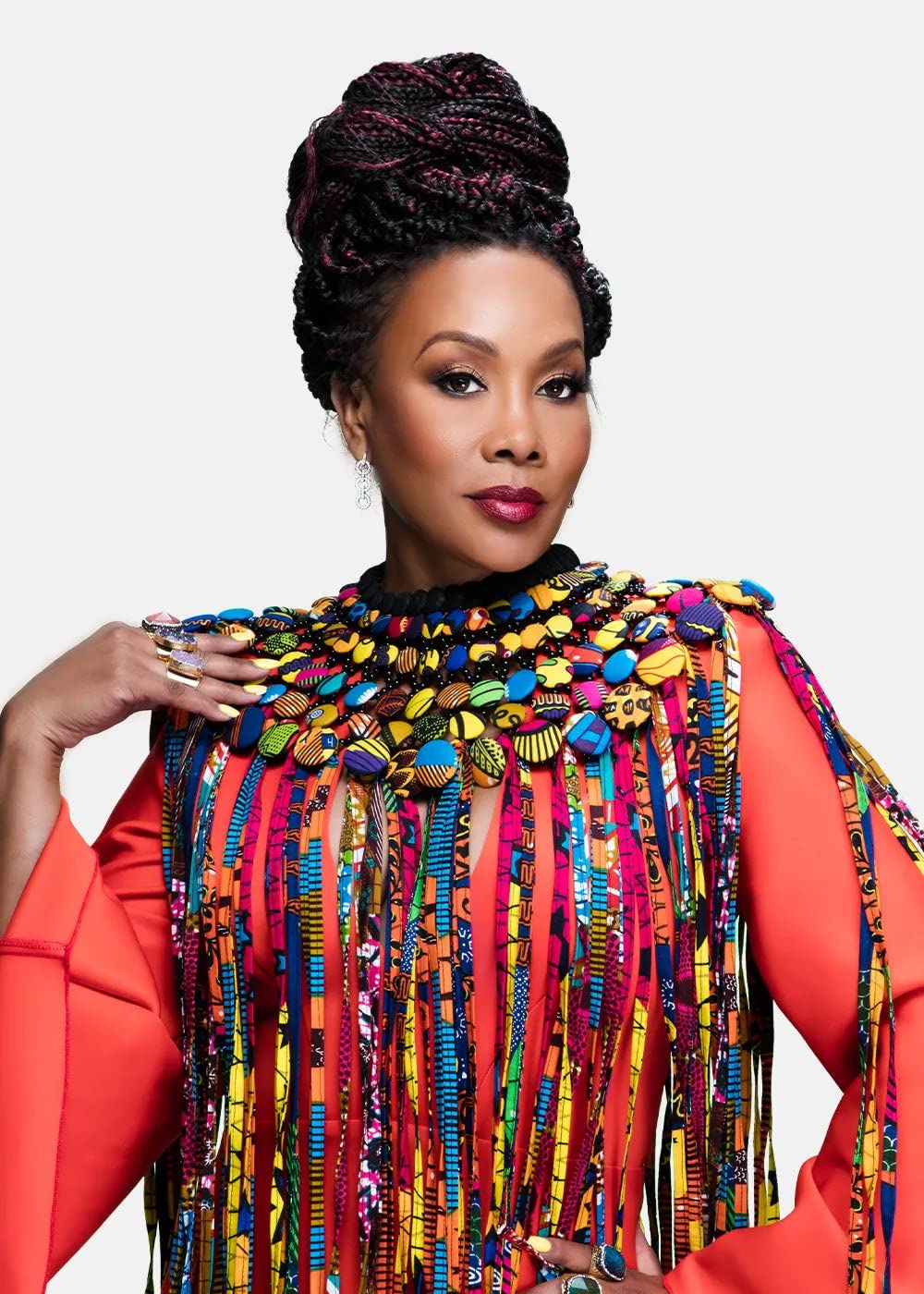 Vivica A. Fox 45 Inch Extra-Long Tiara II Synthetic Hair Braid - JUMBO BRAID (M1B/PPL)