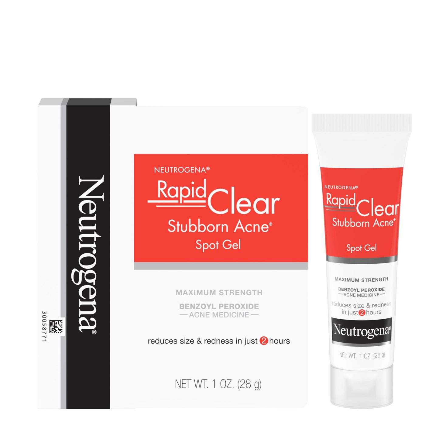 Neutrogena Rapid Clear Stubborn Acne Spot Treatment Gel, Maximum Strength 10% Benzoyl Per-oxide Treatment Medication for Acne Prone Skin, Pimple Cream Beauty & Personal Care Neutrogena