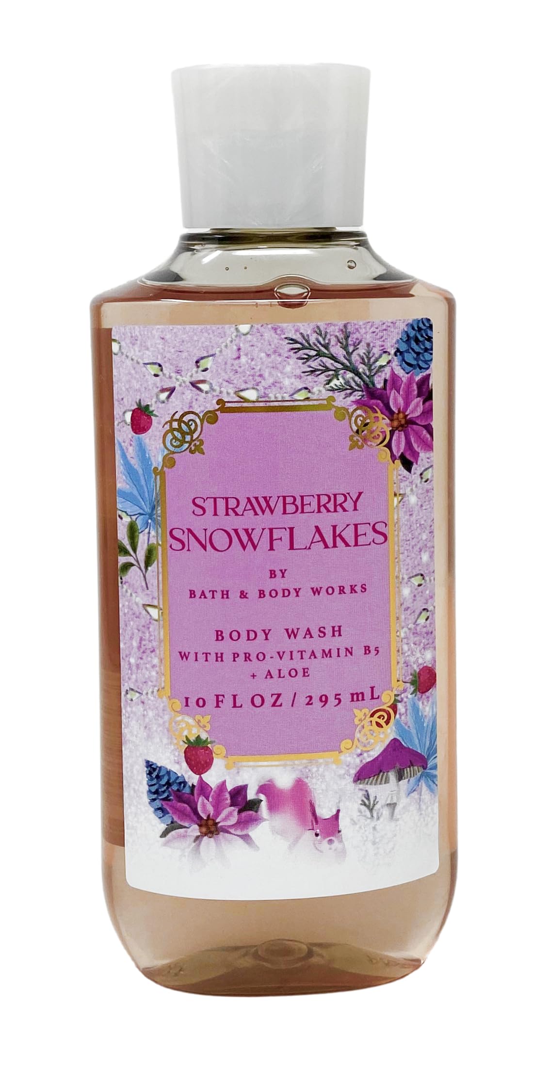 Bath & Body Works Strawberry Snowflakes - Duo Gift Set - Body Wash and Body Lotion With a Himalayan Salts Springs Soap., pink Beauty and Personal Care Bath & Body Works