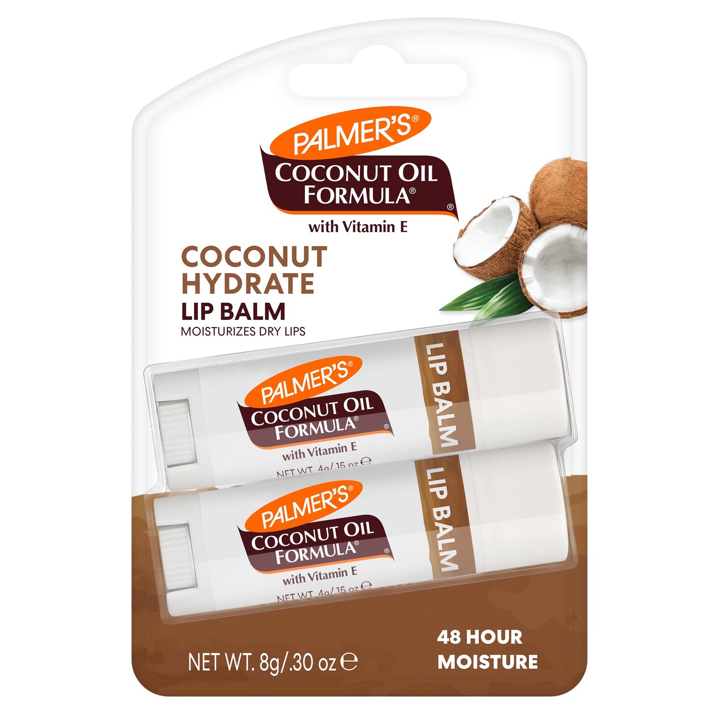 Palmer's Coconut Oil Formula Lip Balm Duo, All-Day Moisturization, Hydrates Dry, Cracked Lips (Pack of 2) Beauty & Personal Care Palmer's
