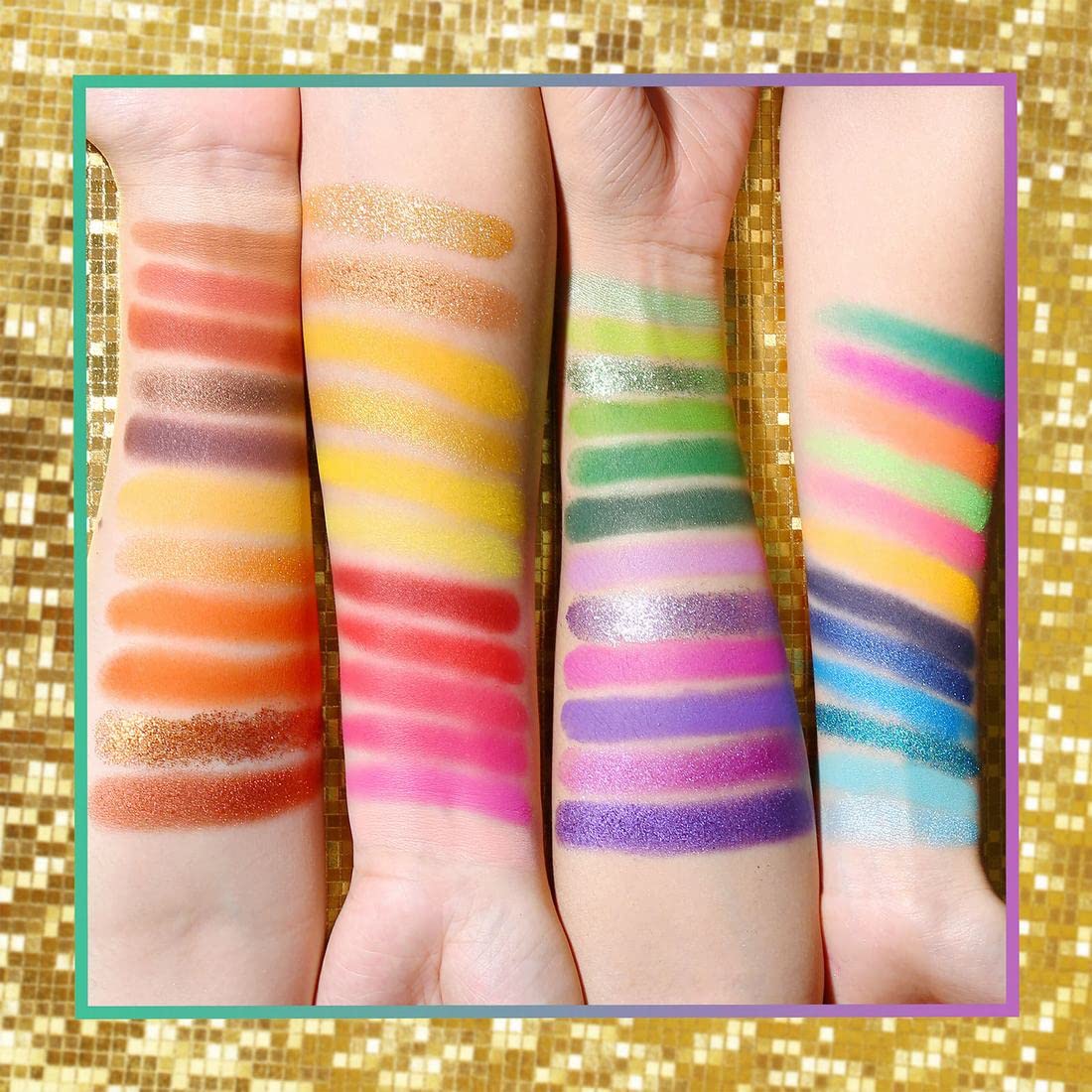 UCANBE EXOTIC FLAVORS Neon Eyeshadow Makeup Palette - 48 Colorful High Pigmented - Rainbow Matte Shimmer Glitter Eye Shadow Make Up Pallet Gift Set Beauty & Personal Care UCANBE