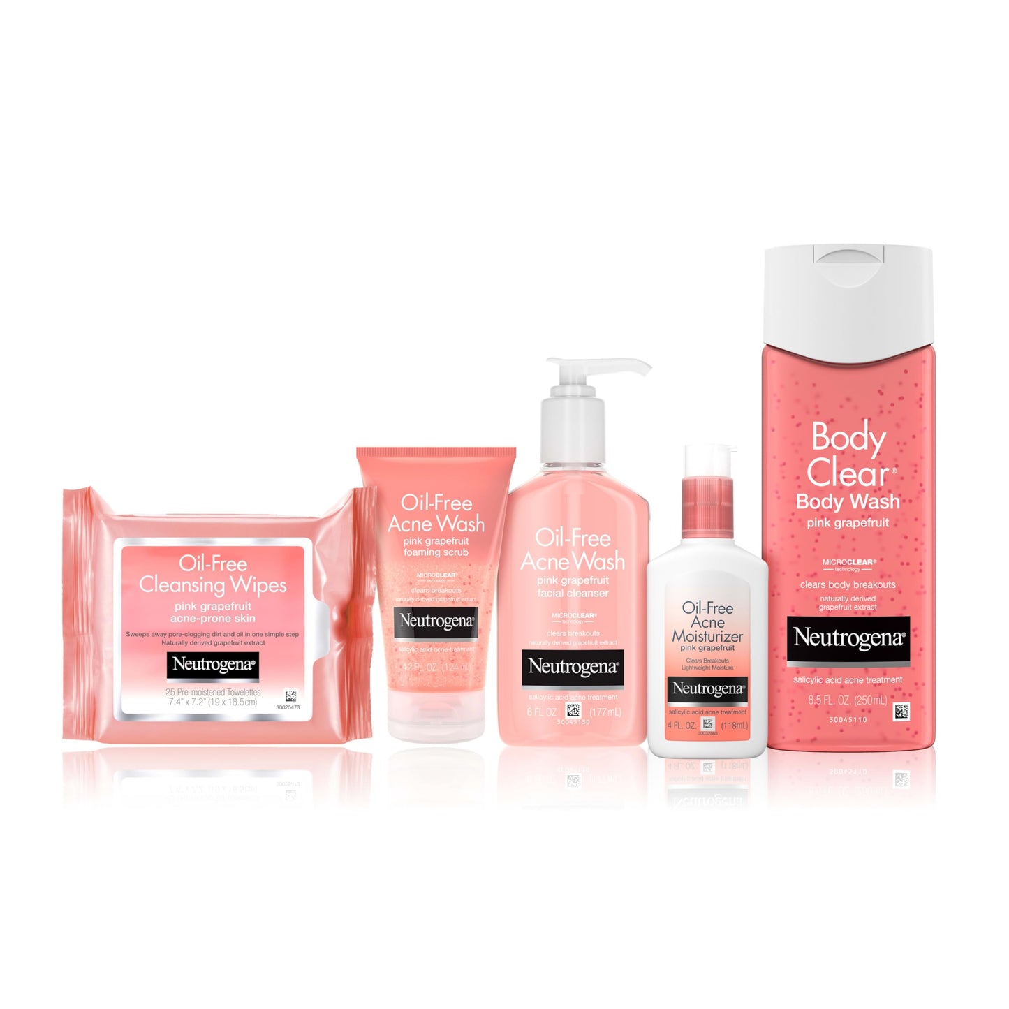 Neutrogena Oil Free Acne Moisturizer, .5% Salicylic Acid Acne Treatment, Pink Grapefruit Face Lotion for Breakouts, Non-Greasy & Non-Comedogenic, 4 Beauty & Personal Care Neutrogena