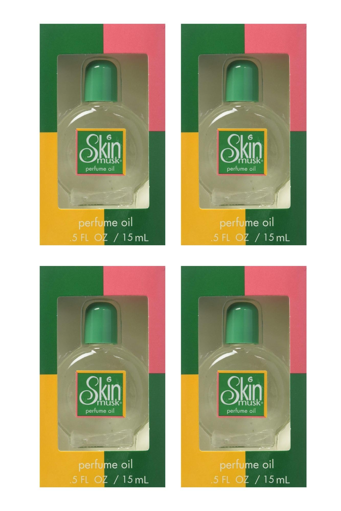 Skin Musk Perfume Oil 0.50 oz (Pack of 4) Beauty & Personal Care Skin Musk