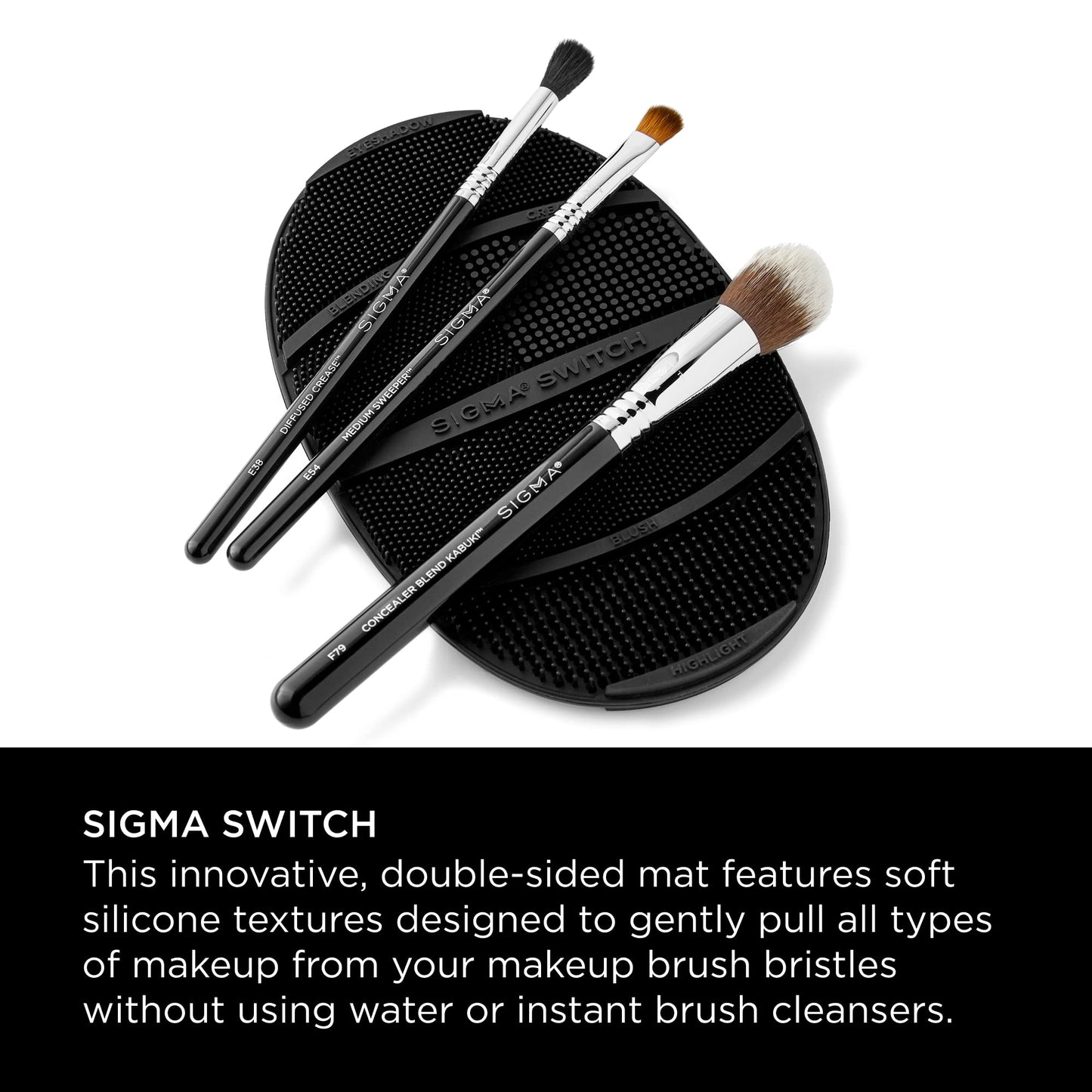 Sigma Switch by Sigma Beauty - Silicone Makeup Brush Cleaner for Switching Shades and Pigments, Switch Cleaning Mat for Superior Makeup Brush Cleaning Beauty & Personal Care Sigma Beauty