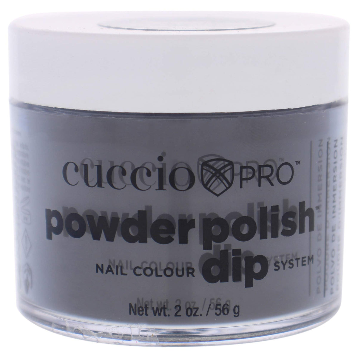 Cuccio Colour Powder Nail Polish, Midnight Black, 2 Ounce