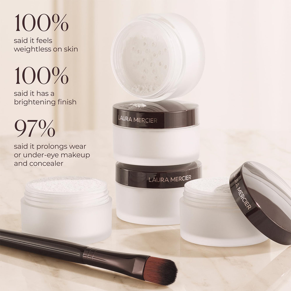 Laura Mercier Secret Brightening Powder For Under Eyes, Weightless Setting Powder for Under-Eye Concealer, Instantly Brightens, Sets & Prolongs Beauty & Personal Care Laura Mercier
