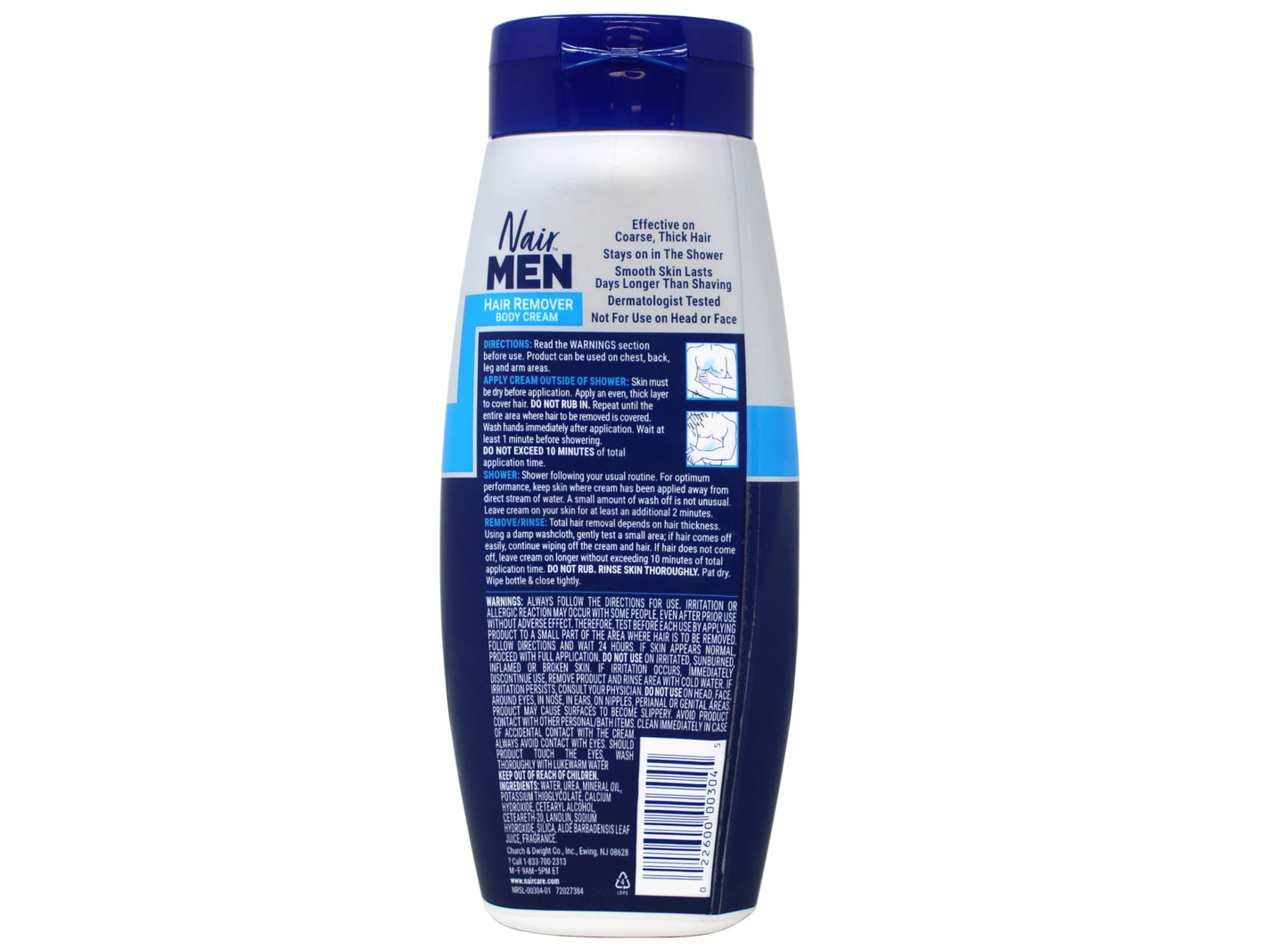 Nair Hair Remover for Men Hair Remover Body Cream, 12 oz (2-Pack) Beauty & Personal Care Nair