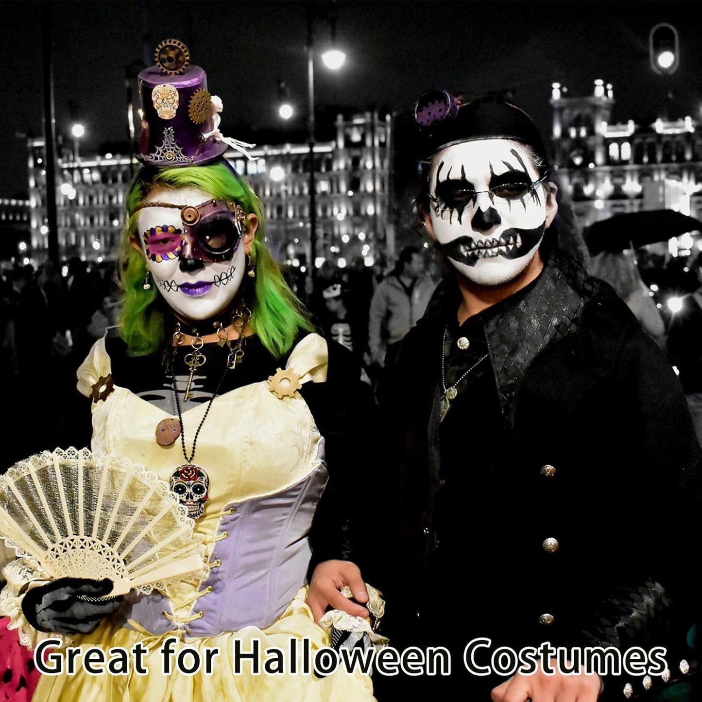 Halloween Face Body Paint, Clown White Makeup Tube, Washable for SFX Skull Joker Zombie Vampire Skeleton Goth Cosplay Beauty & Personal Care Js2U ZW
