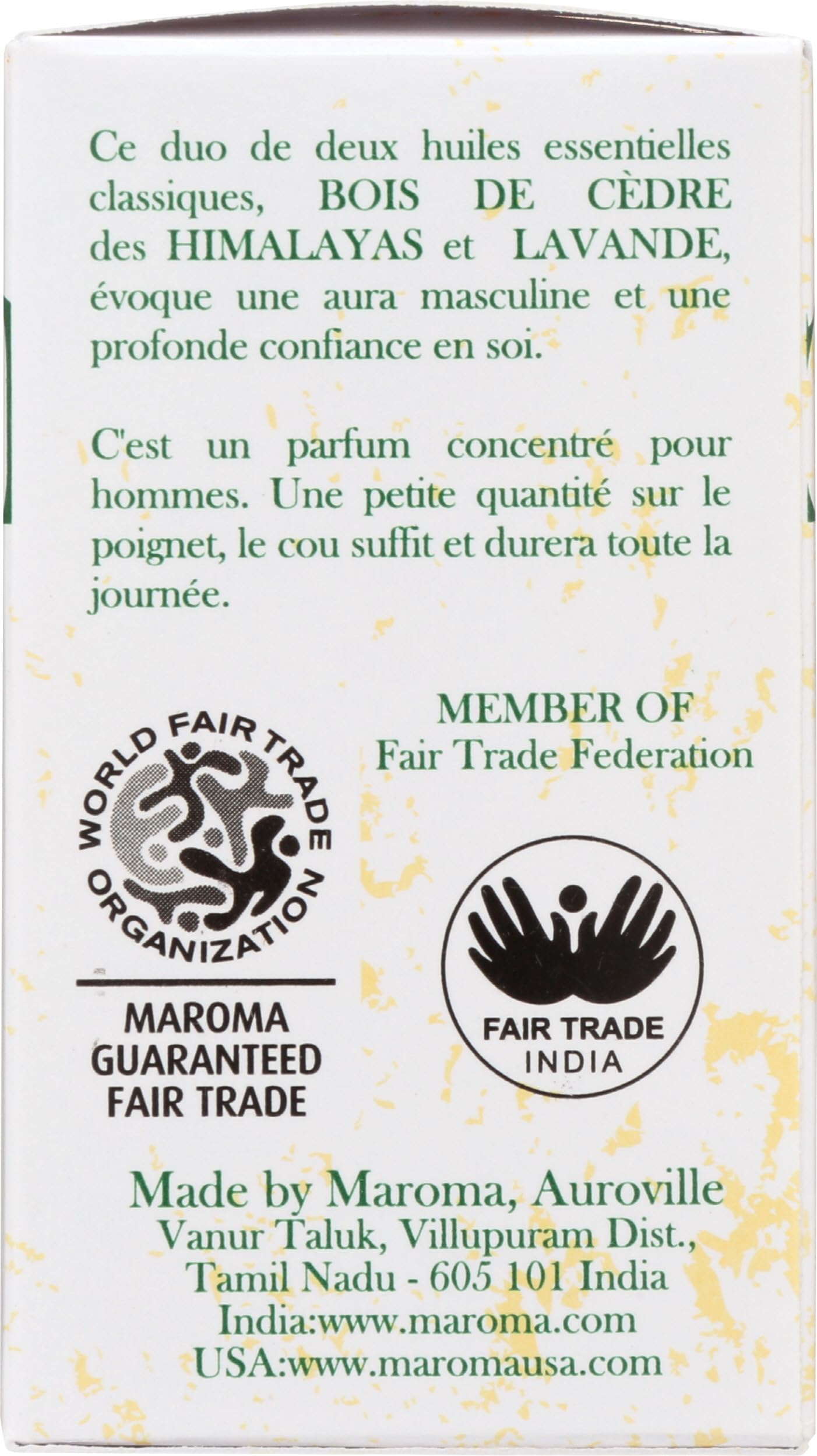 MAROMA Cedar Lavender Perfume, 0.33 FZ Beauty & Personal Care Maroma