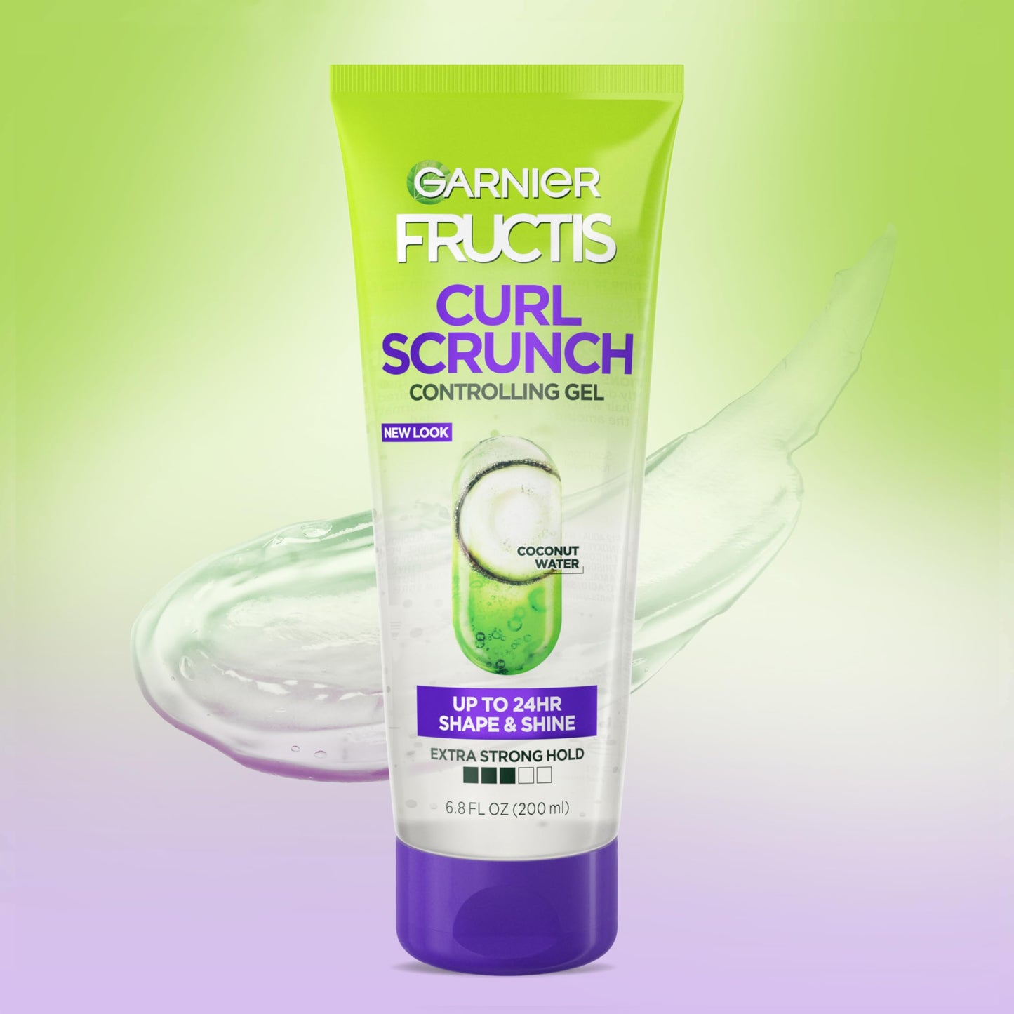Garnier Fructis Style Curl Scrunch Controlling Gel for Shape & Shine, 6.8 Fl Oz, 3 Count (Packaging May Vary) Beauty & Personal Care Garnier