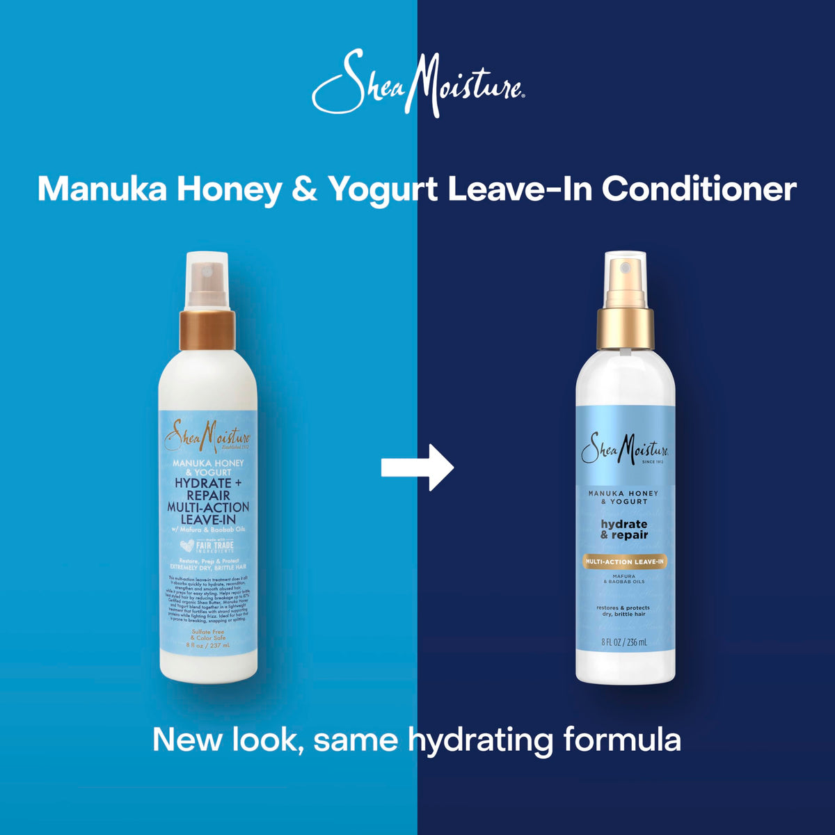 Shea Moisture Multi-Action Leave-In Conditioner Manuka Honey And Yogurt For Damaged Hair Sulfate Free Conditioner Spray 8 Oz Beauty & Personal Care Shea Moisture