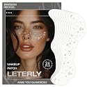 Leterly 24 Pcs Glitter Freckles Face Tattoo,Silver Face Glitter Makeup Patches Cute Sparkle Freckles Patches Waterproof Makeup Speckles for Face Beauty & Personal Care Leterly