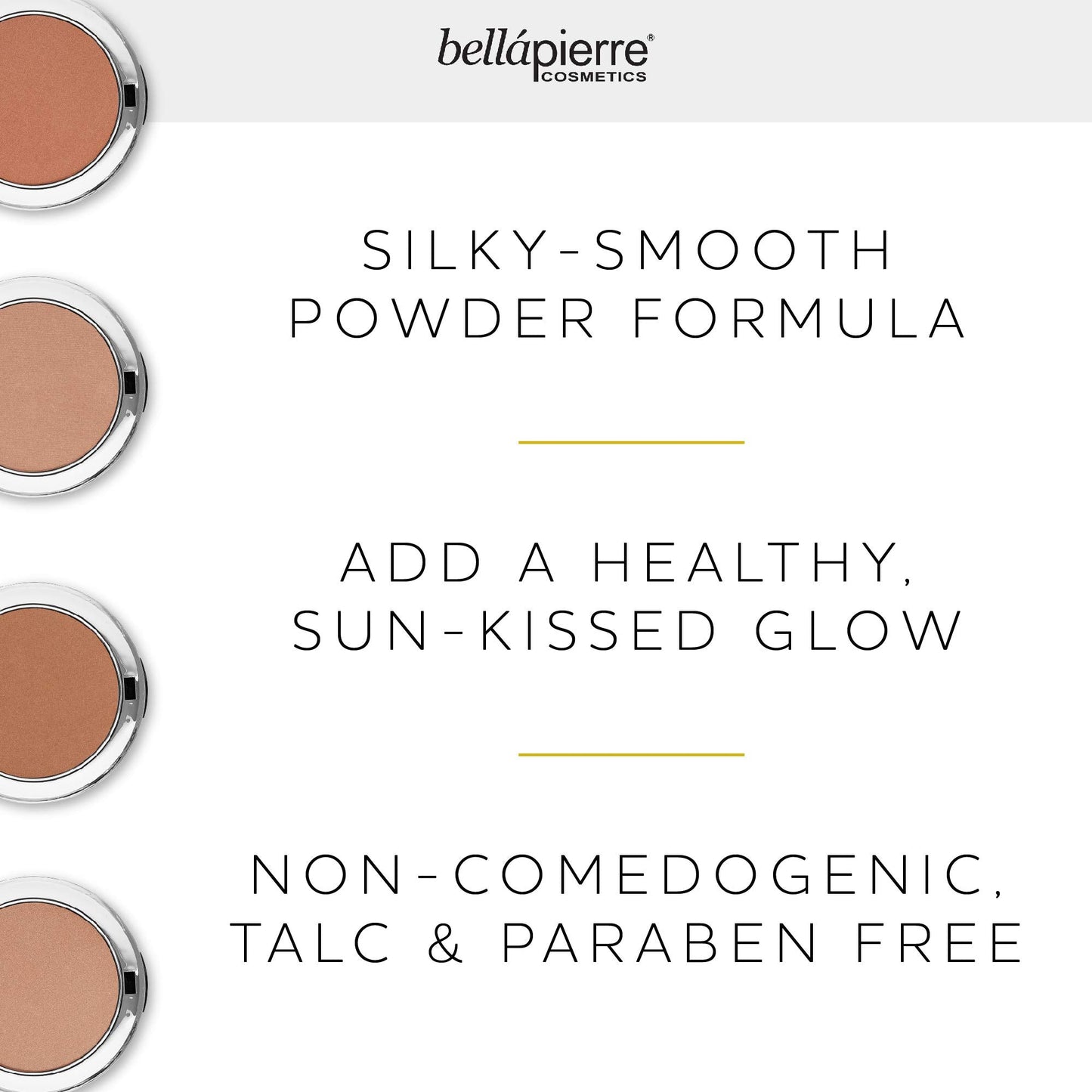 bellapierre Compact Mineral Bronzer | Beautifully Warms for a Sun Kissed Glow | Infused with Nourishing Jojoba | Non-Toxic & Paraben Free Formula Beauty & Personal Care bellapierre