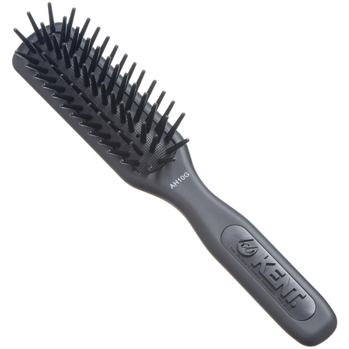 Kent AH10G Airhedz Pro Narrow Pin Hair Brush Narrow Cushion Paddle Brush - Taming Fat Pins, Detangling Long Thick and Curly Hair, Scalp Massager and
