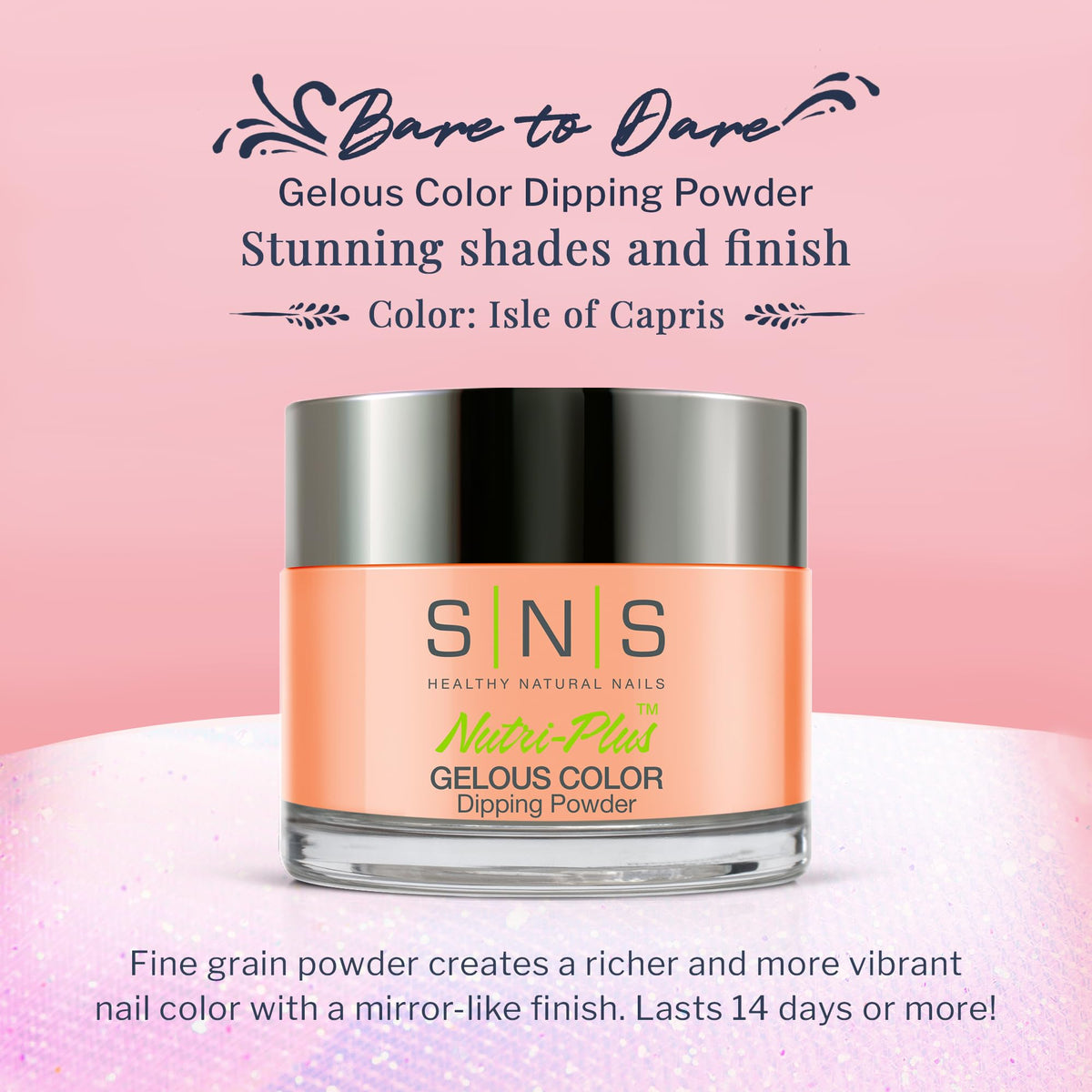 SNS Nail Dip Powder, Gelous Color Dipping Powder, Isle of Capris