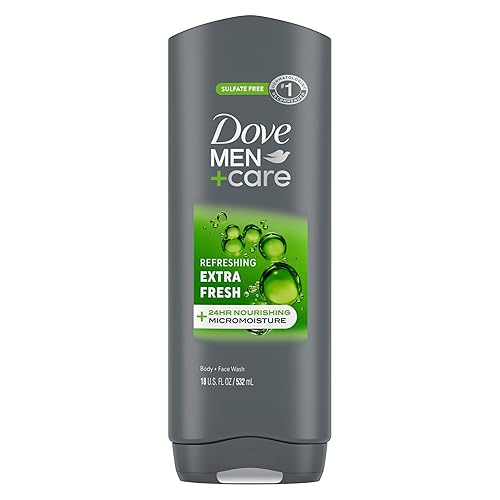 Dove Men+Care Body and Face Wash Refreshing Extra Fresh Body Wash for Men with 24-Hour Nourishing Micromoisture Technology 18 oz Beauty & Personal Care DOVE MEN + CARE