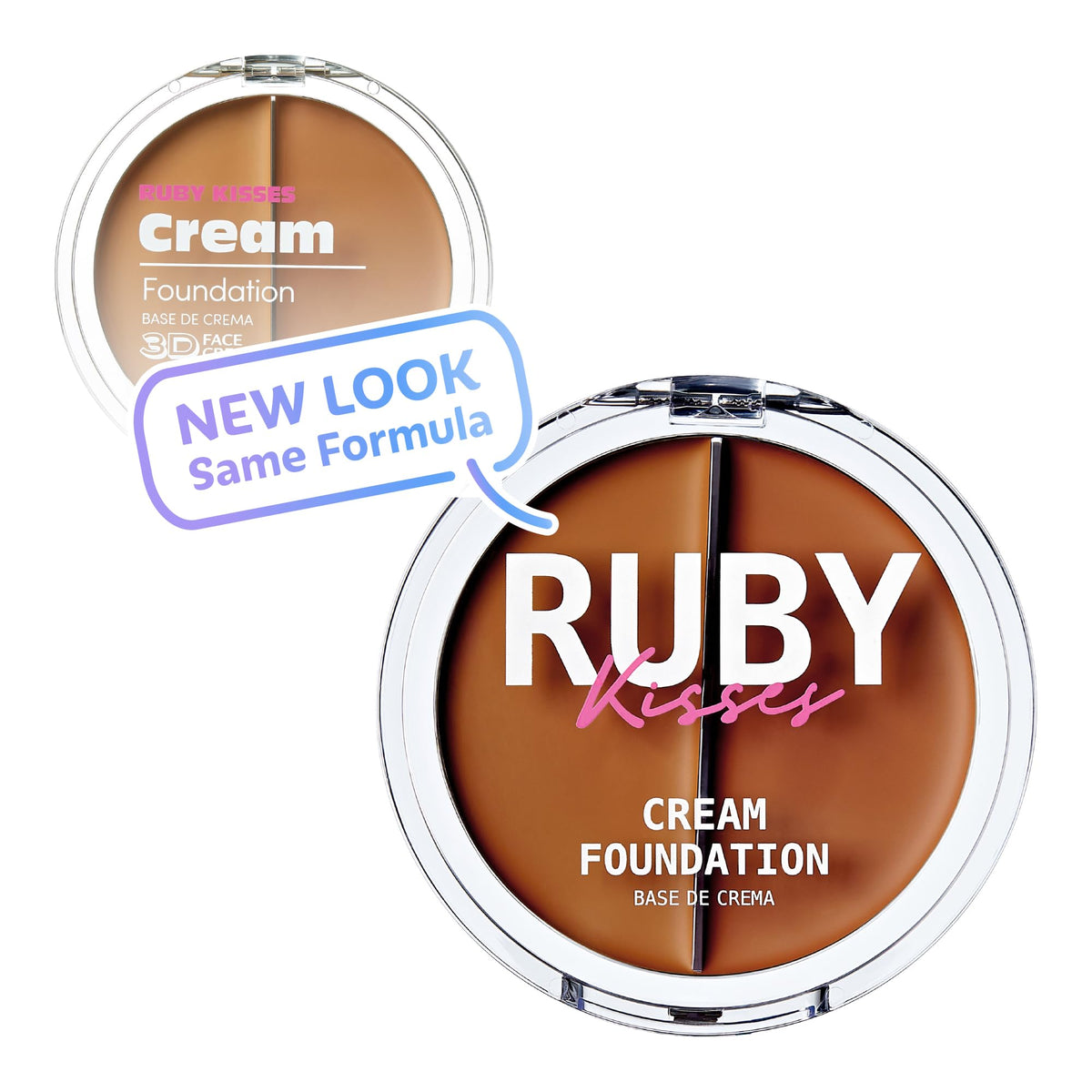 Ruby Kisses 3D Face Creator Cream Foundation & Concealer, 12 Hours Long Lasting, Medium to Full Coverage, Non-Greasy, Ideal for Makeup & Contour Beauty & Personal Care Ruby Kisses
