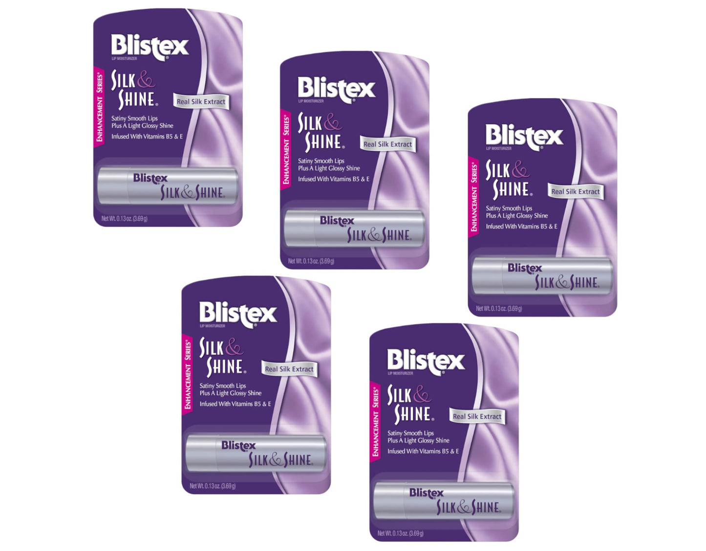 Blistex Silk & Shine Lip Moisturizer 0.13 oz Pack of 5 Beauty and Personal Care Blistex