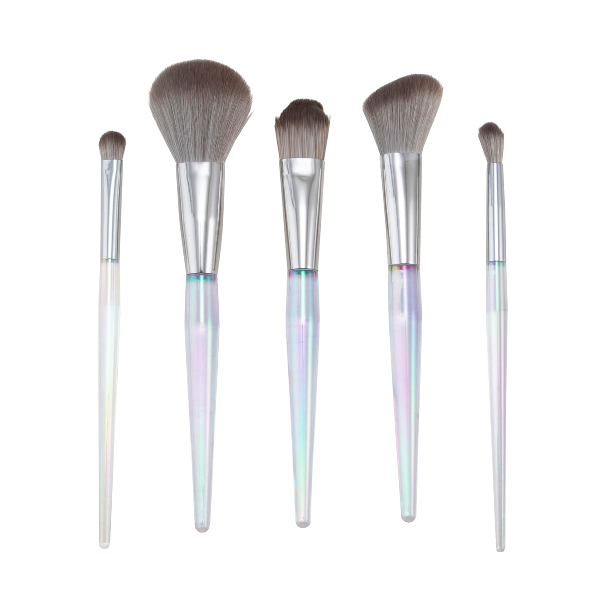 Candie Couture 5 piece Makeup Set, includes Shadow Brush, Foundation Brush, Powder Brush, Angled Blush Brush and Blending Brush