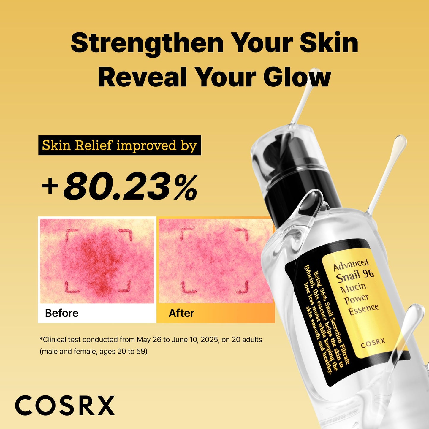 COSRX Snail Mucin 96% Repairing Serum, Hydrating Serum for Face with Snail Secretion Filtrate for Dull Skin & Fine Lines, 100ml, Korean Skin Care Beauty & Personal Care COSRX