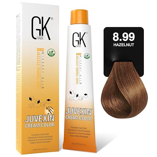 GK HAIR Global Keratin Professional Hair Color Cream Tube (3.4 Fl Oz/100ml) Nourishing & Cleansing Colors for Styling High Performance Long Lasting Beauty & Personal Care GK HAIR