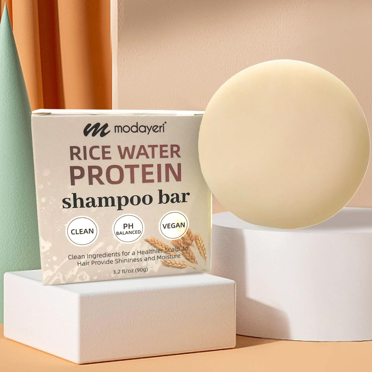 Rice Water Shampoo Bar for Hair Strengthening and Repair - Sulfate-Free, Vegan Formula with Nourishing Oils - Solid Shampoo for Healthy Locks Beauty & Personal Care modayeri al??veri?te yeni moda
