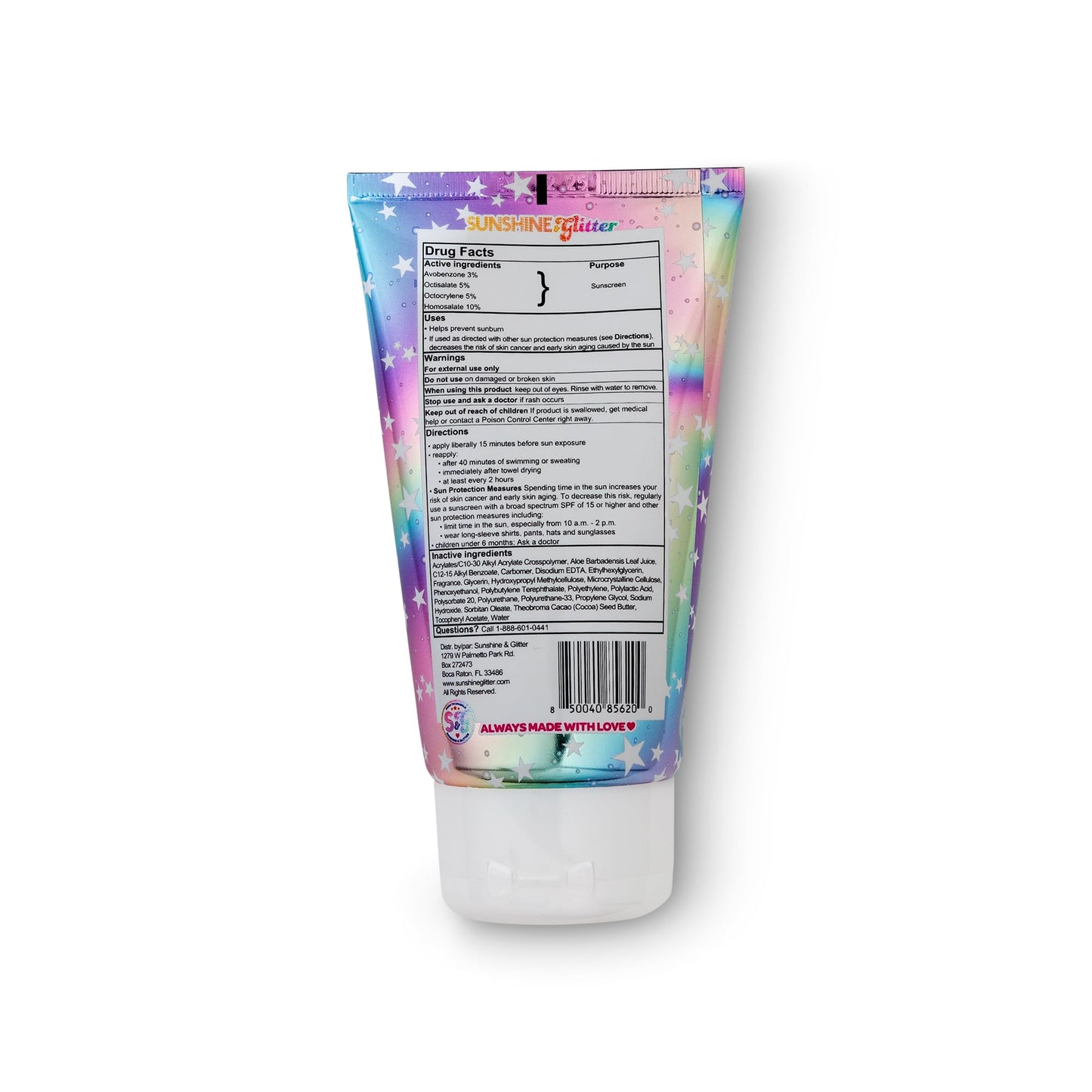 Seastar Sparkle - Cosmic Marshmallow Scented Glitter Sunscreen Lotion - SPF 50 - Biodegradable Sunscreen, Kids, Water Resistant, Glitter lotion Beauty & Personal Care Sunshine & Glitter