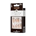 KISS Classy Premium Press On Nails, 'Gorgeous', White, Long Length, Square Shape, Includes 30 Fake Nails, 2g Pink Gel Nail Glue, 1 Manicure Stick, 1 Beauty & Personal Care kiss new york