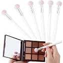PAGOW 6pcs Sponge Makeup Applicator With Handle, Sponge Eyeshadow Applicators Makeup, Eyeshadow Sponge Brush, Cotton Eye Makeup Eyeshadow Brushes Beauty & Personal Care PAGOW